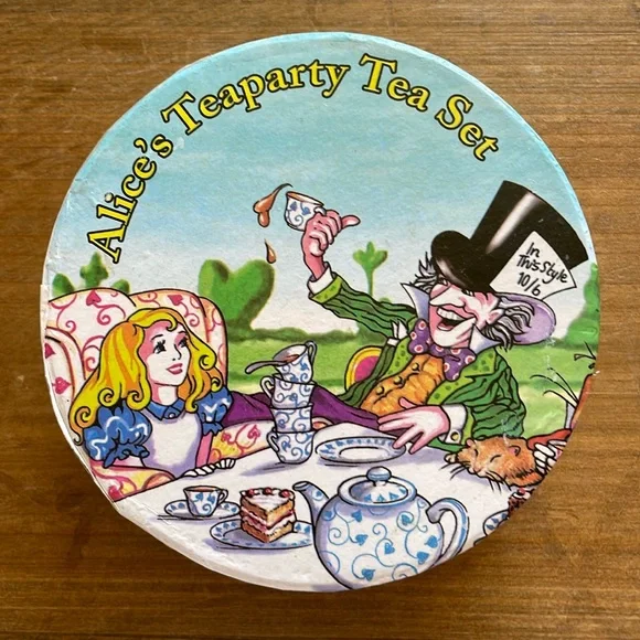 Alice in Wonderland Coaster Set of Four 4"Ceramic Coasters Paul Cardew Design - Picture 6 of 10